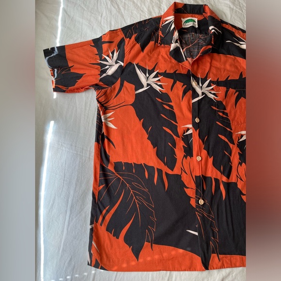 Vintage Banana Bay Red Hawaiian Shirt button up 80s 90s - Picture 2 of 8